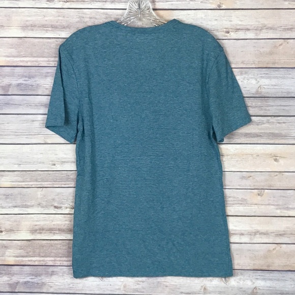 Merona Short Sleeve Jade Green Cotton Shirt Small - Picture 2 of 5
